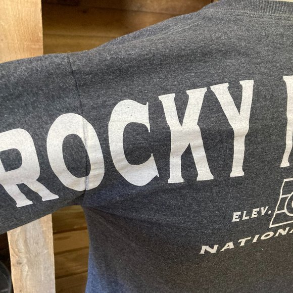 Rocky Mountain National Park RMNP Colorado long sleeve mens small S shirt CO - Picture 5 of 9